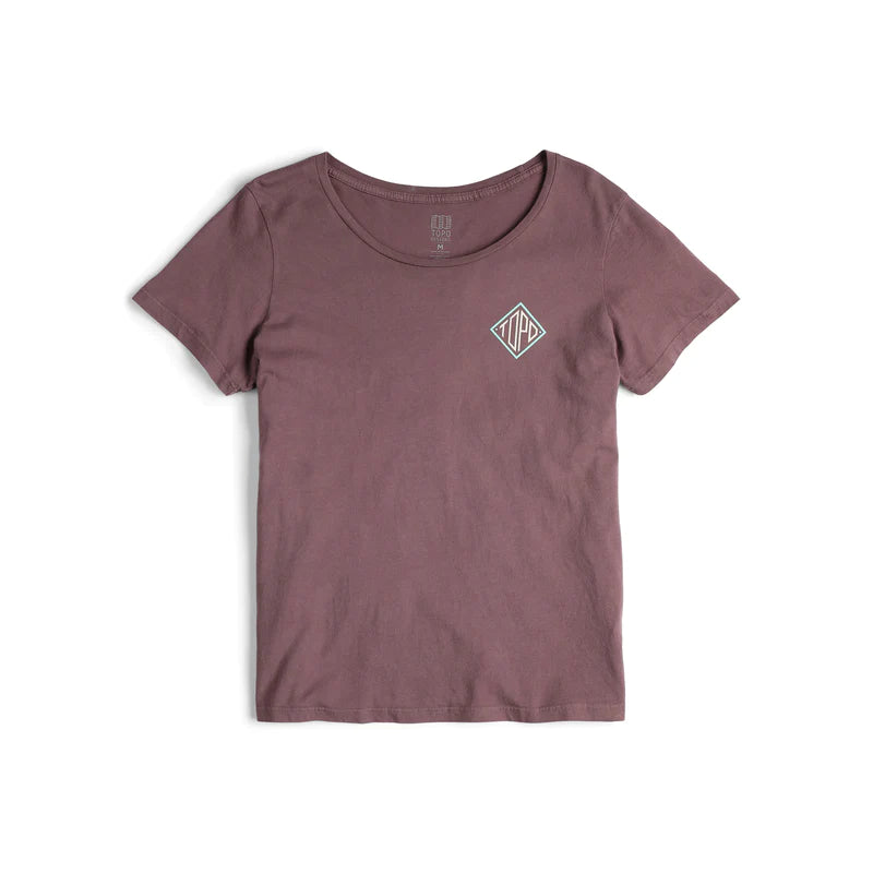 women's tops with lace-up frontsWomen's Small Diamond Tee