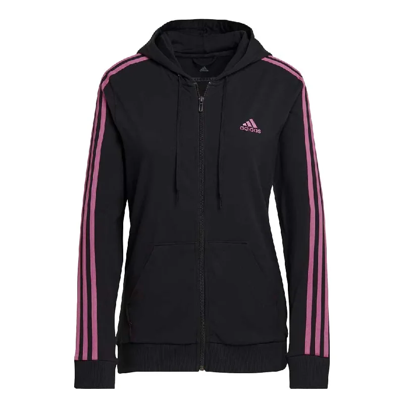 women's tops for those who want to create outfits that are both unique and memorableadidas - Women's Essentials 3-Stripes Full-Zip Hoodie (HL2058)