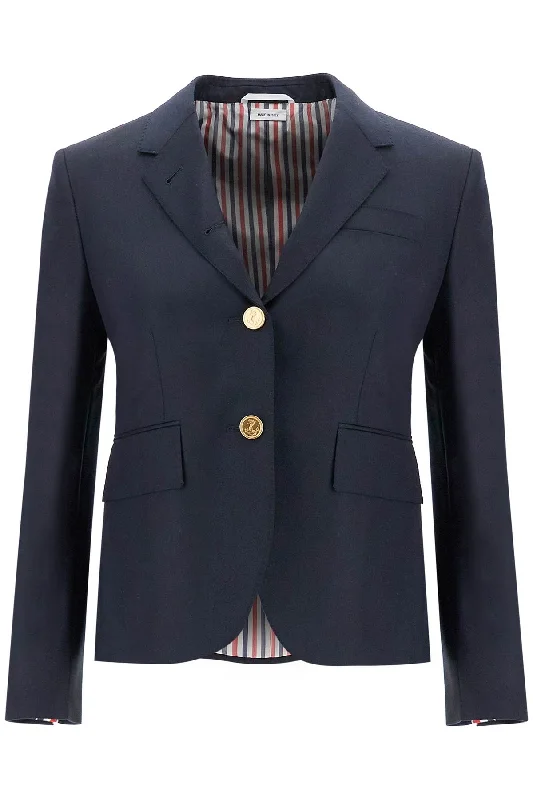 women's coats with hoodsThom e Women's Single-Breasted Cropped Jacket In 120'S Wool