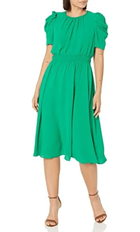 women's ball gown dressesLondon Times T6180M - Flowy Midi Dress