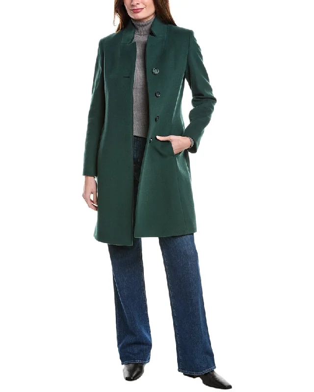 women's coats with floral printsCinzia Rocca Icons Medium Wool & Cashmere-Blend Coat