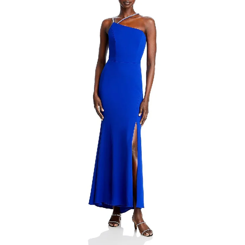 women's party dressesAqua Womens Scuba Asymmetric Evening Dress