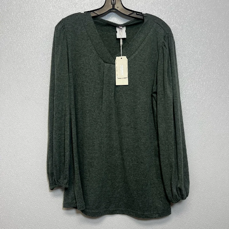 women's tops for statement-making outfitsTop Long Sleeve By Clothes Mentor In Green, Size: L