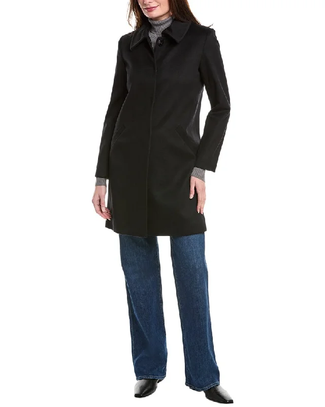 women's coats for smart casual lookssofiacashmere Modern Luxe Wool & Cashmere-Blend Coat