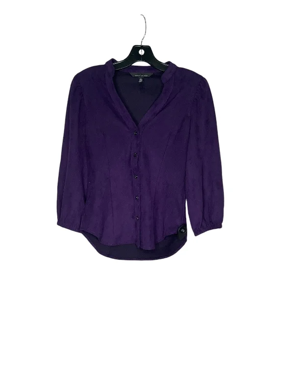 women's tops for layeringTop Long Sleeve By White House Black Market In Purple, Size: 0