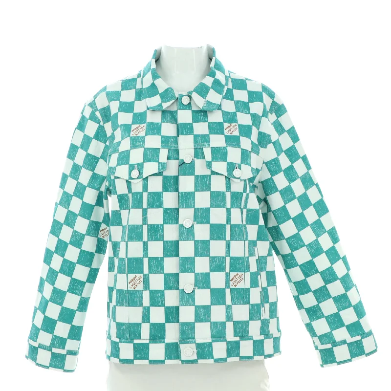 women's coats with military-inspired designsWomen's Trucker Jacket Damier Denim