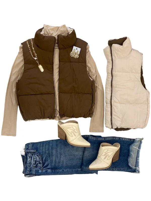 women's coats with adjustable sleevesThe Reversible Vest