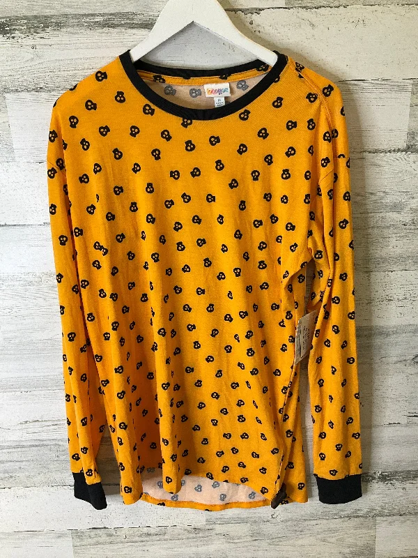 elegant women's topsTop Long Sleeve By Lularoe In Orange, Size: M