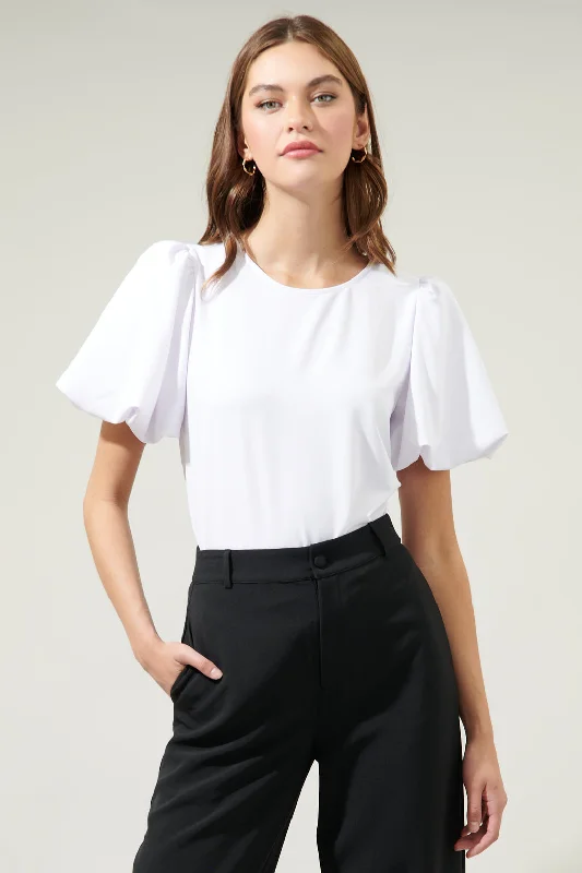 women's tops for maximalist fashion loversSolara Bubble Sleeve Blouse