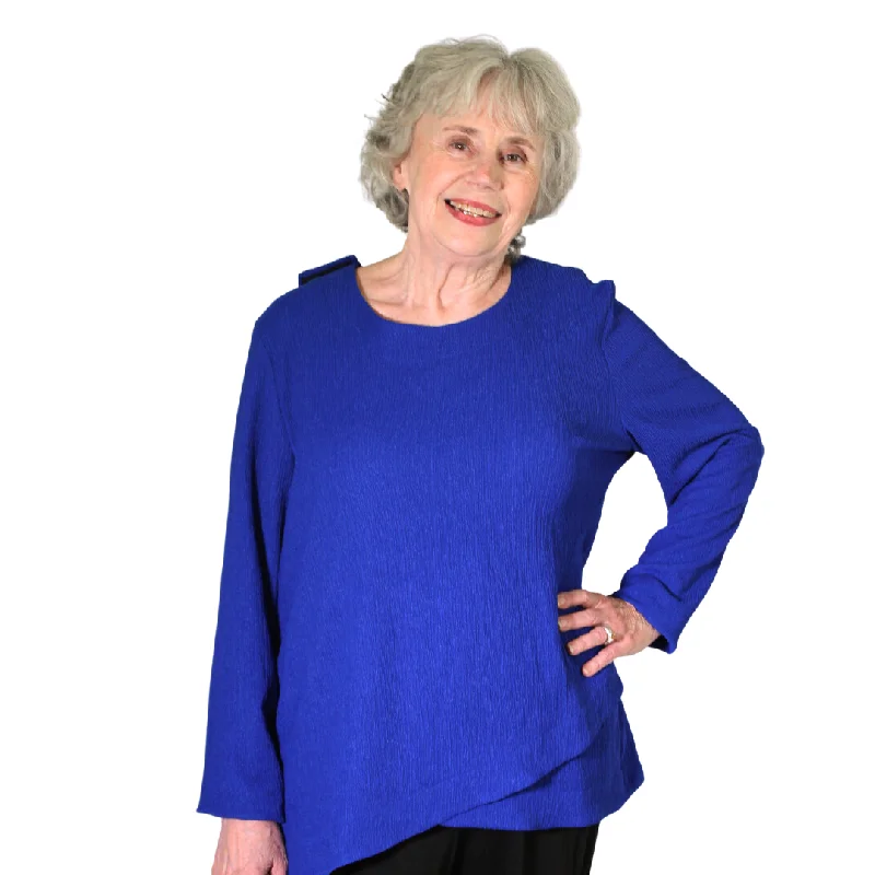 women's tops for those who want to create stylish and put-together outfits without spending a fortuneOlivia Adaptive Top - Cobalt Blue