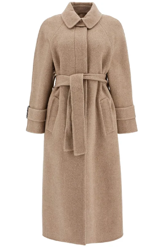 women's coats for cozy nights inBrunello Cucinelli Women's Wool And Cashmere Coat With Belt