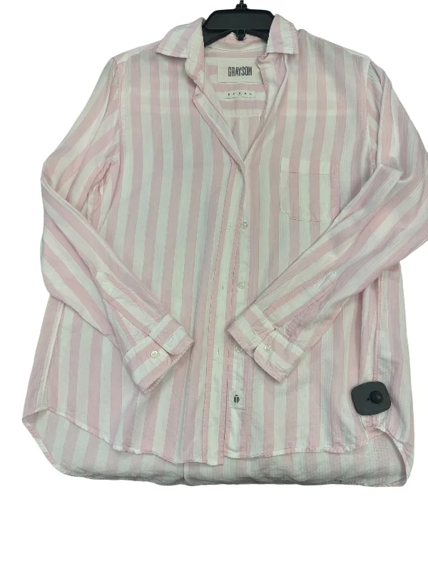 women's tops for those who prefer classic over trendy stylesTop Long Sleeve By Grayson In Pink, Size: S