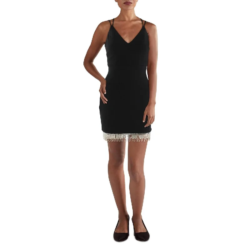 women's beach dressesCity Studios Womens Juniors Embellished Short Bodycon Dress