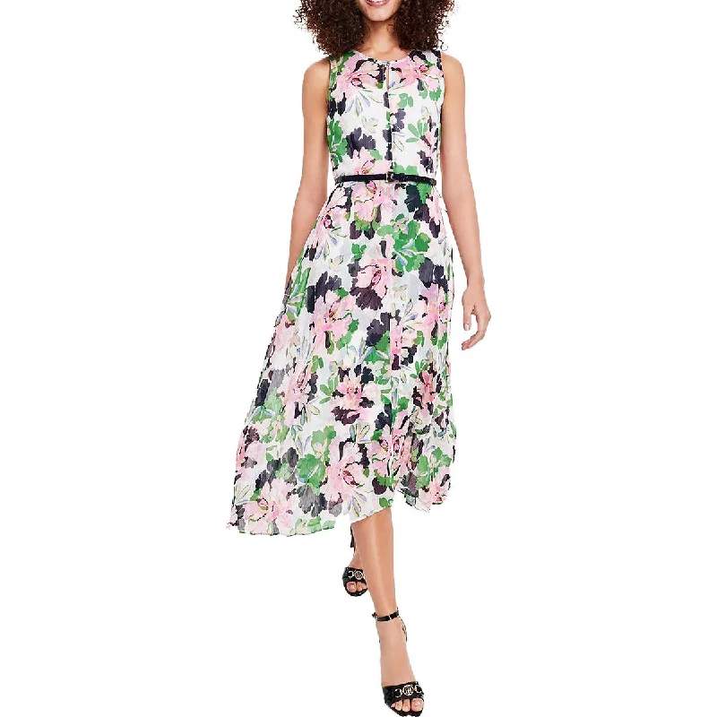 Peplum Hem DressTommy Hilfiger Womens Floral Fit & Flare Midi Dress