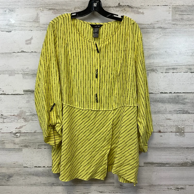 women's tops for fashion-forward individualsTop Long Sleeve By Ali Miles In Yellow, Size: Xl