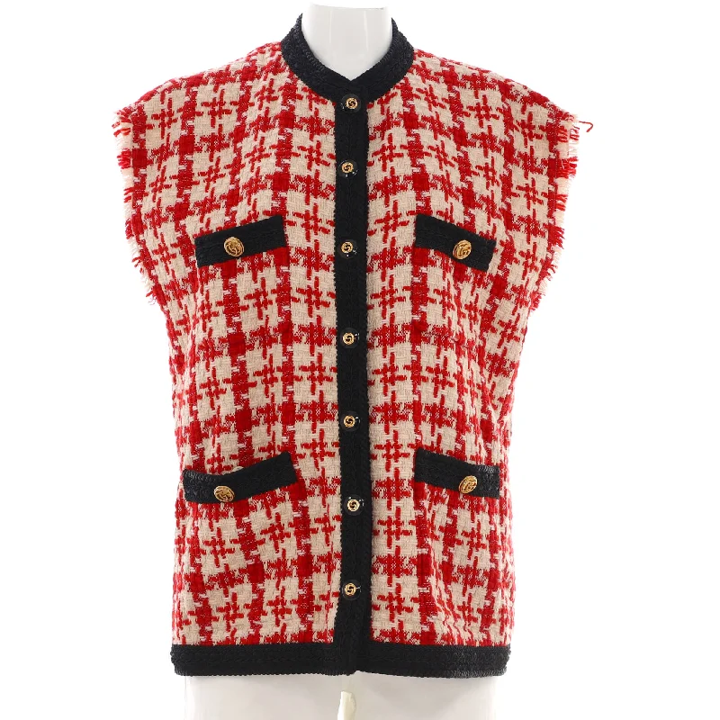 women's coats for hikingWomen's Houndstooth Button Up Jacket Tweed