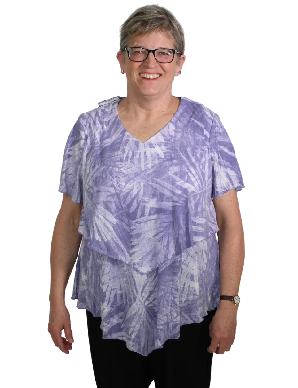 women's tops for those who want to create outfits that are both trendy and timelessDeborah Adaptive Top - Lilac Floral