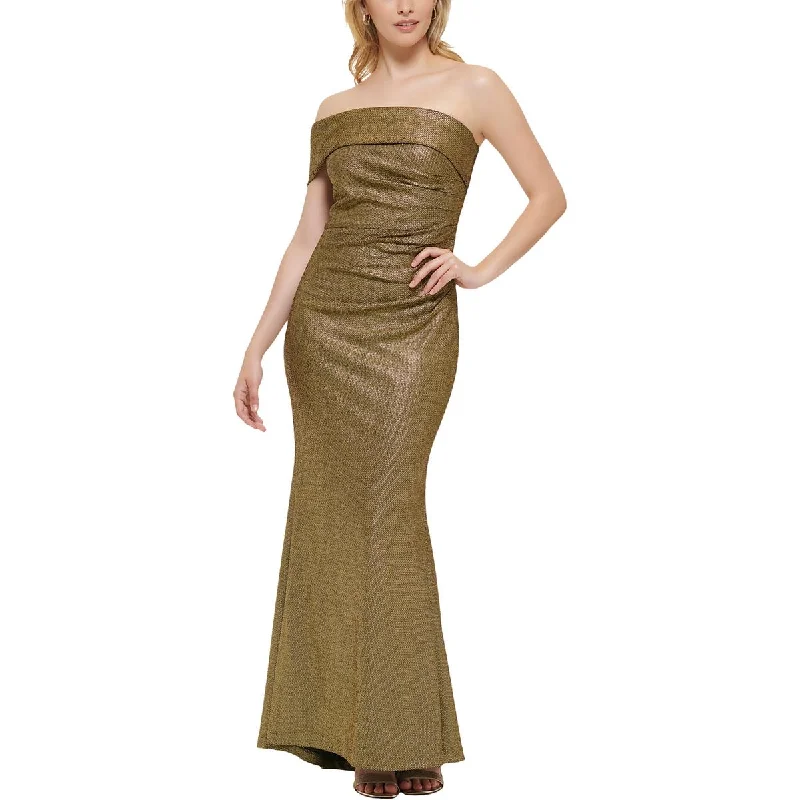 Animal Print DressEliza J Womens Metallic One Shoulder Evening Dress