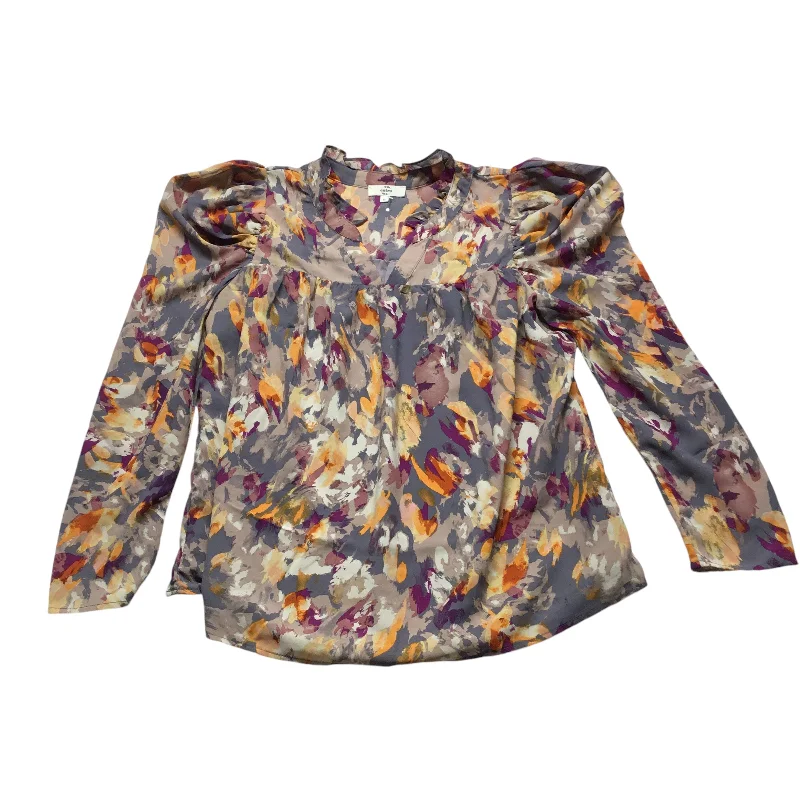 women's tops for layeringTop Long Sleeve By Entro In Multi-colored, Size: S