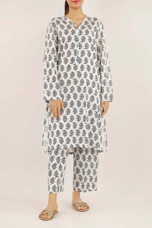 Printed Lawn Stitched 2 Piece (Shirt/Trouser)