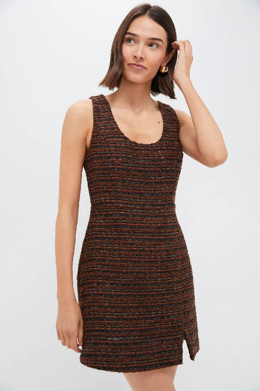 Velvet DressBlack Multi Shimmer Tweed Mae Mini Dress