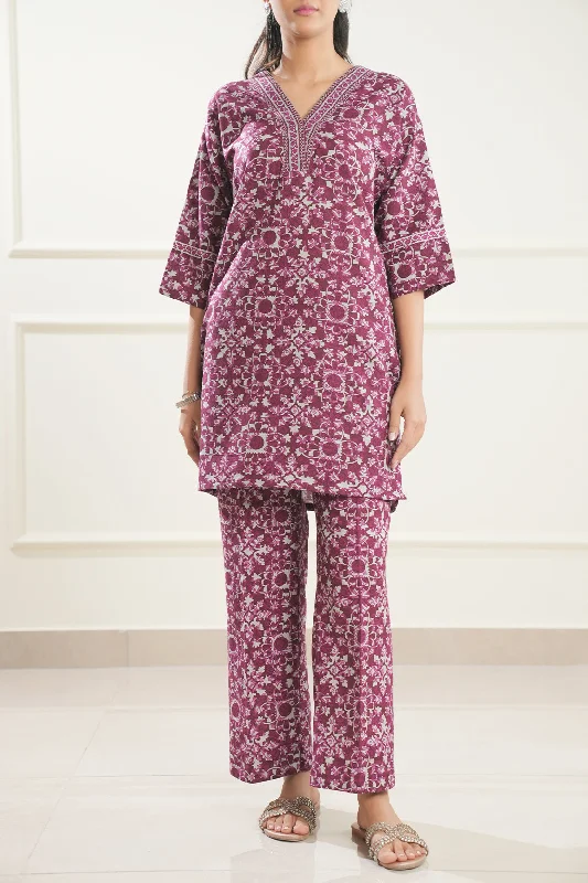 Printed Khaddar Stitched 2 Piece (Shirt/Trouser)