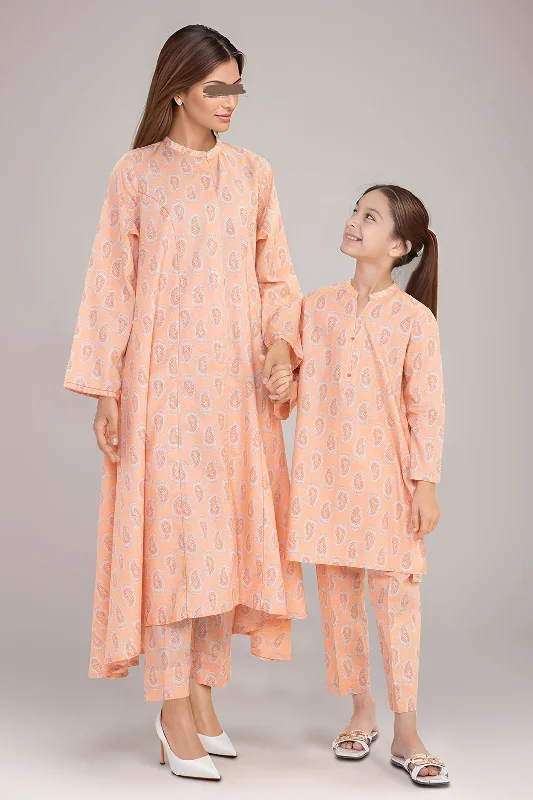 SAYA's Stitched Printed Cambric/Lawn For Mom And Daughter