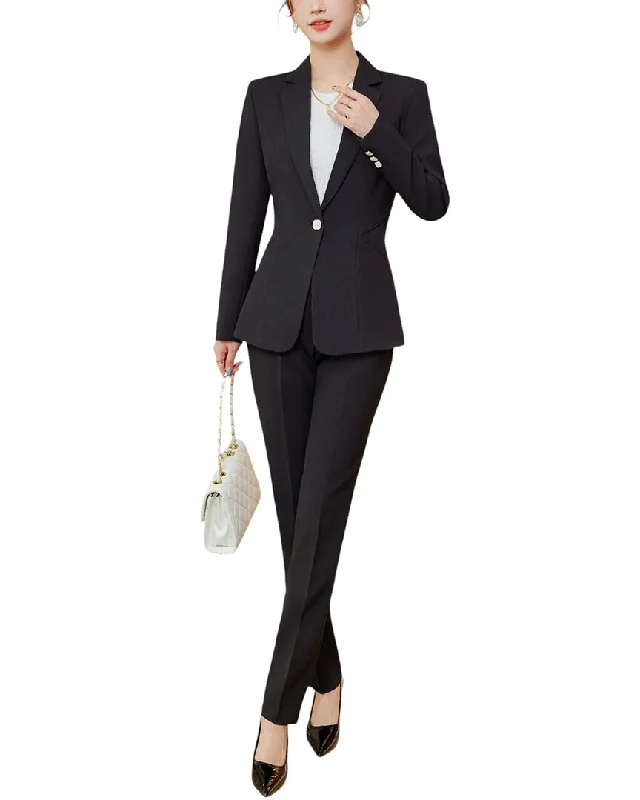 Bossy Chic 2pc Blazer & Pant Set