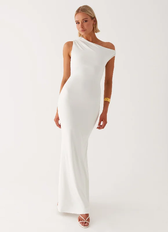 women's empire-line dressesMendes Maxi Dress - White