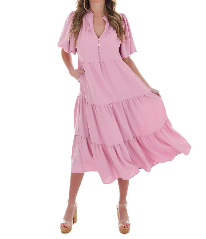 women's stretchy dressesWhere I Go Maxi Dress In Light Pink