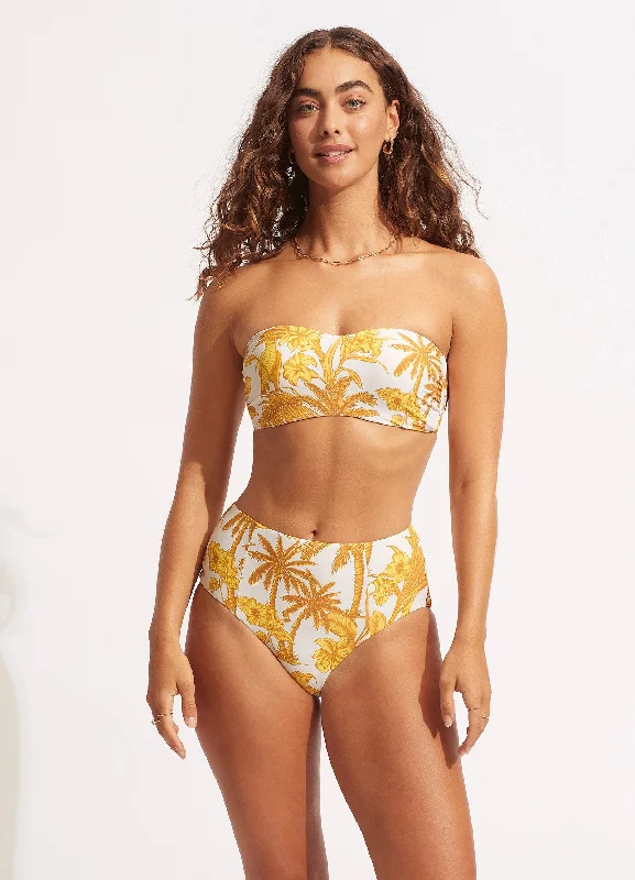 Supportive Female SwimwearCastaway High Waisted Pant - Tuscan Sunset