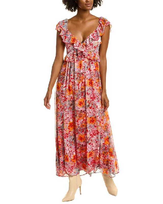 women's chiffon dressesKoko + Mason Tie-Back Maxi Dress