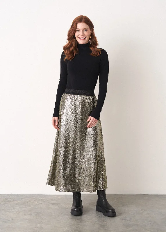 women's woven skirtsFONDA SEQUIN SKIRT