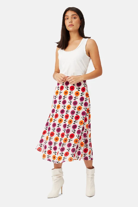 women's button-down high-slit skirts for weddingsThe Last Love Song Midi Skirt