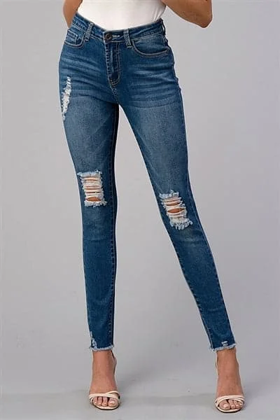 women's waterproof pantsAmerican Blue Distressed Skinny Denim Jeans - Pack of 12