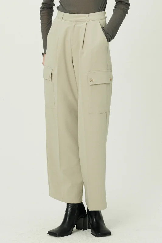 women's chiffon pantsEmma Wide Leg Cargo Pants