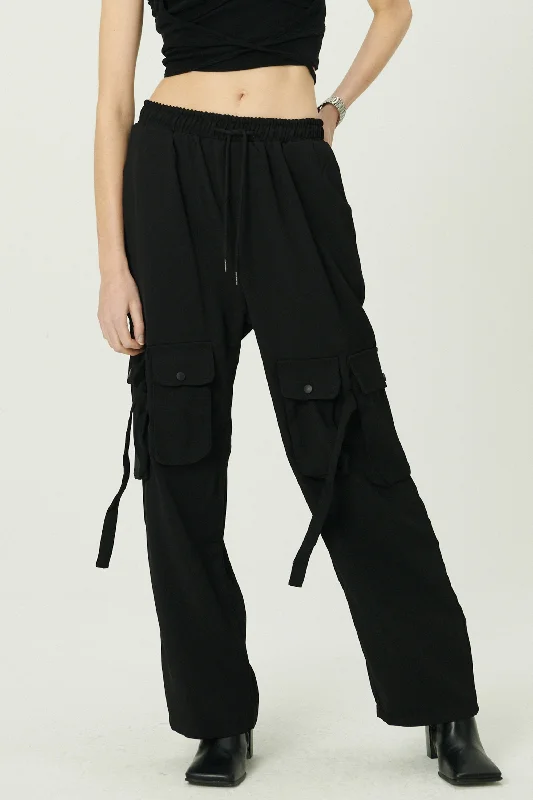 women's party pantsSandra Drawstring Utility Cargo Pants