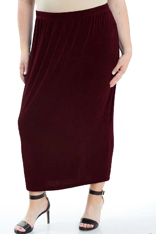 women's pencil skirtsVikki Vi Classic Shiraz Straight Maxi Skirt