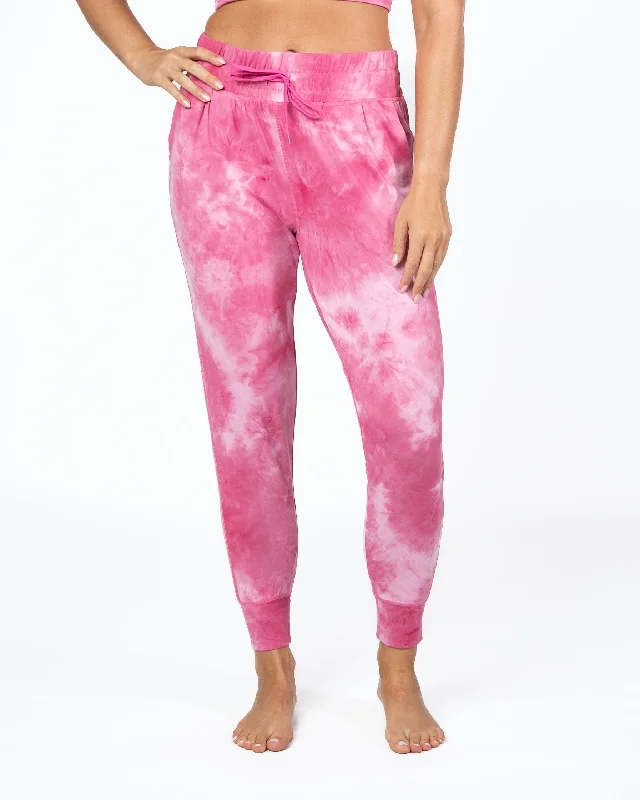 women's vintage pantsWeekend Joggers - Hibiscus Tie Dye