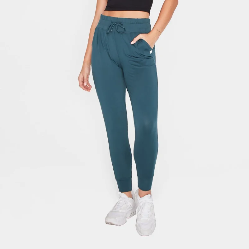 women's silk pantsWeekend Joggers - Pacific