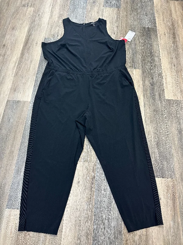 women's jumpsuits made of denimBlack Jumpsuit Athleta, Size 24