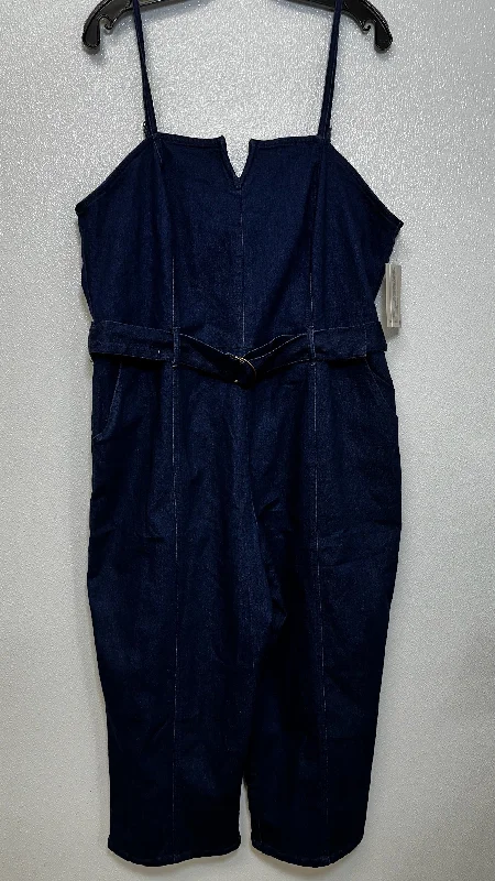 women's jumpsuits with neon colorsDenim Jumpsuit, 7th & hudson Size 2x