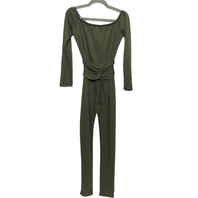 women's jumpsuits for beach outingsGreen Jumpsuit Fashion Nova, Size L