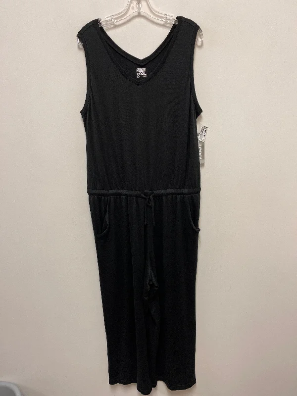 women's jumpsuits with V-necksJumpsuit By 32 Degrees In Black, Size: Xl