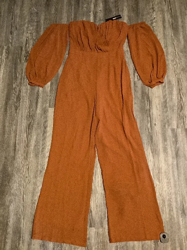 women's jumpsuits for easy dressingJumpsuit By Fashion Nova In Orange, Size: L