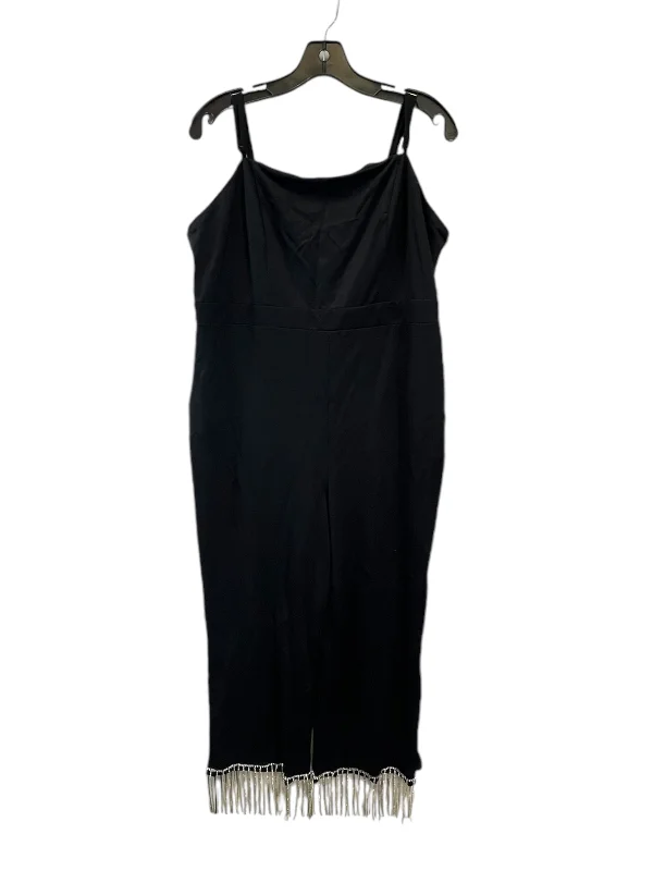 women's wide-leg jumpsuitsJumpsuit By Forever 21 In Black, Size: 1x