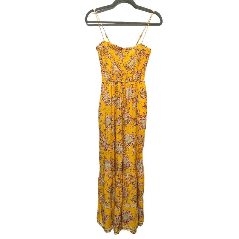 women's jumpsuits for date nightsJumpsuit By Free People In Yellow, Size: Xs