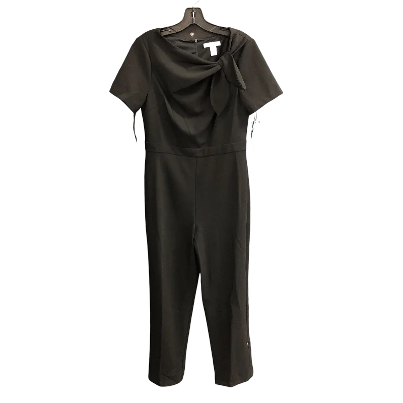 women's jumpsuits for date nightsJumpsuit By London Times In Black, Size: 8