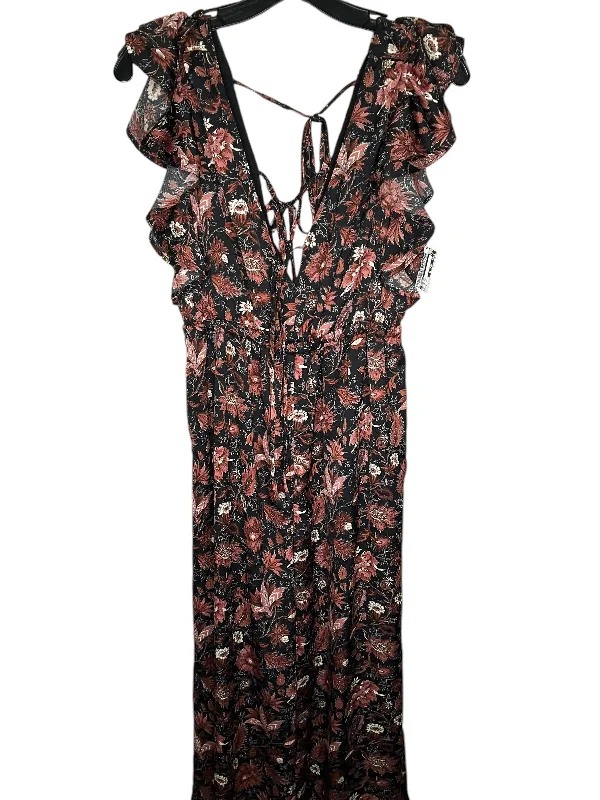 women's jumpsuits made of velvetJumpsuit By Madewell In Floral Print, Size: S