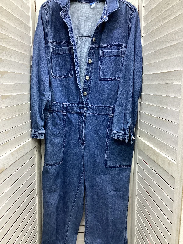 women's jumpsuits for fallJumpsuit By Old Navy In Blue, Size: M